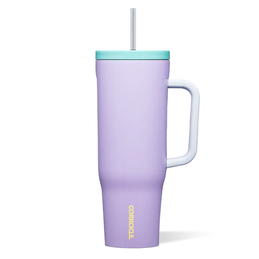 Cruiser Insulated Tumbler with Handle , Color: Purple Dolphin
