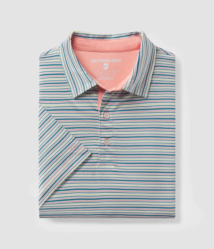 Youth Sawgrass Stripe, Color: Biscay Bay, Size: YXS