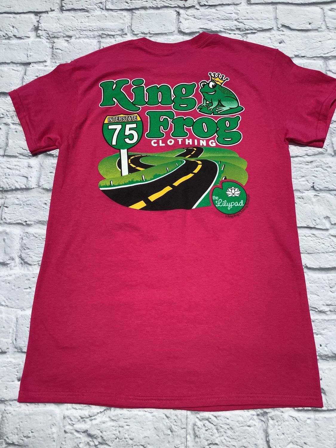 King Frog T-Shirts - Gildan, Color: Heliconia, Size: S