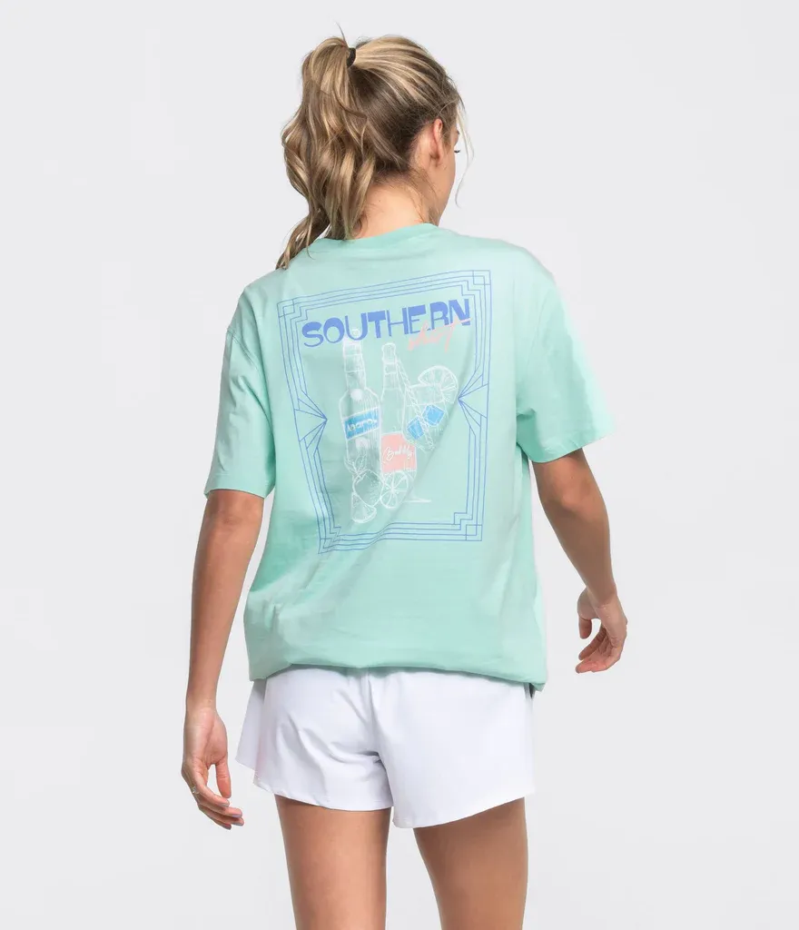 Touch Of Spritz Tee SS, Color: Beach Glass, Size: XS