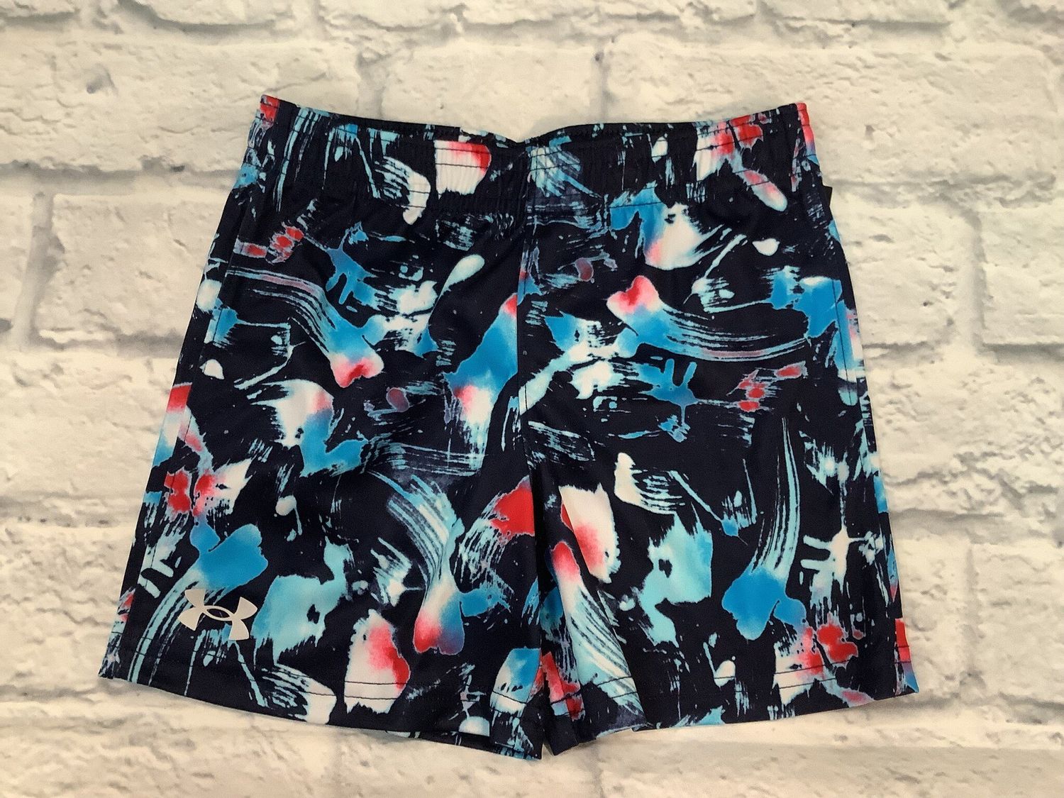 Boys Printed Boost Short, Color: Midnight Navy, Size: 4
