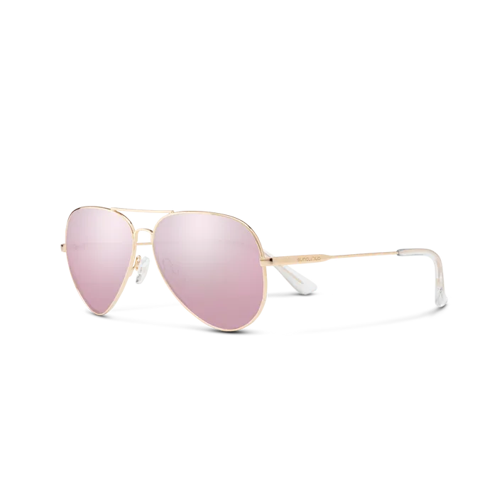 Hard Deck, Frame Color: Rose Gold, Lens Color: Polarized Pink Gold Mirror