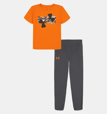 Toddler Tech Joggers Set, Color: Team Orange/Castlerock, Size: 2T