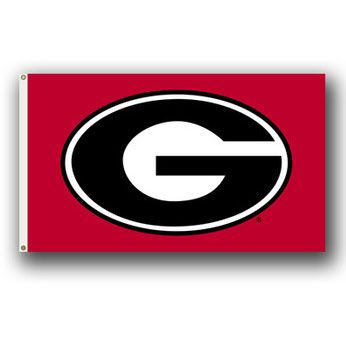 Georgia Bulldog 3×5 House Flag - Red