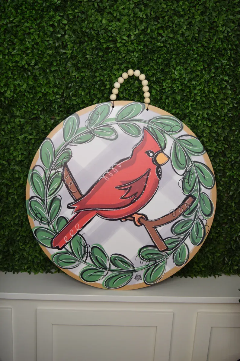 Cardinal Vine - Door Hanger