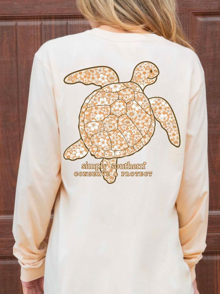 Conserve &amp; Protect Long Sleeve Turtle Tracking T-Shirt