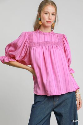 Ruffled Mocked Top