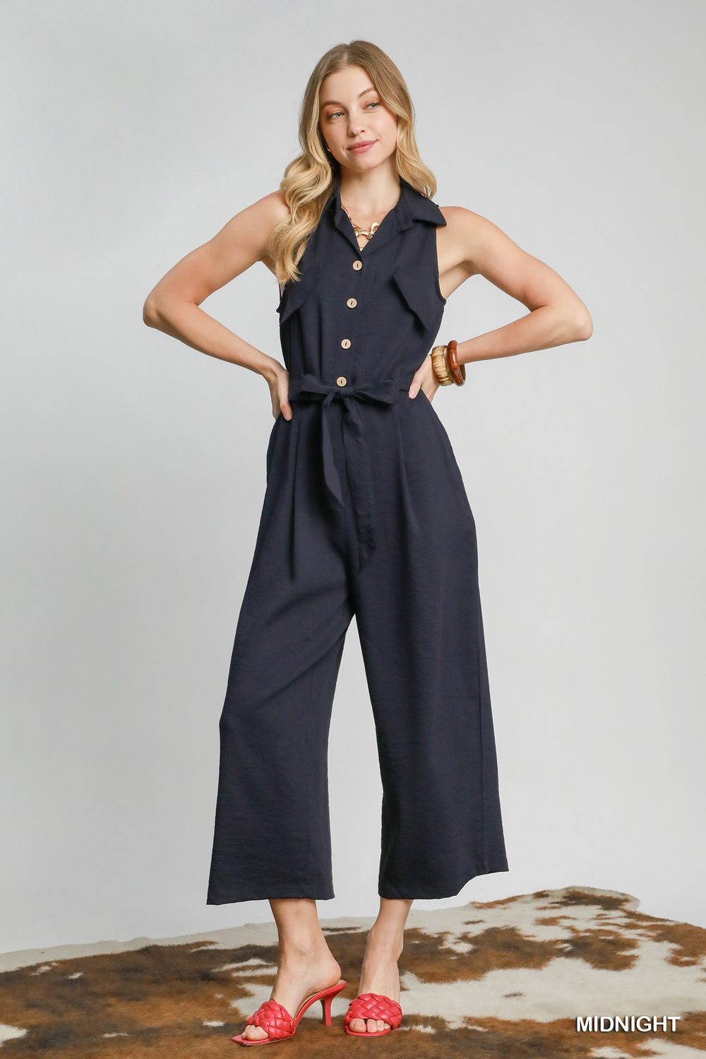 V-Neck Jumpsuit