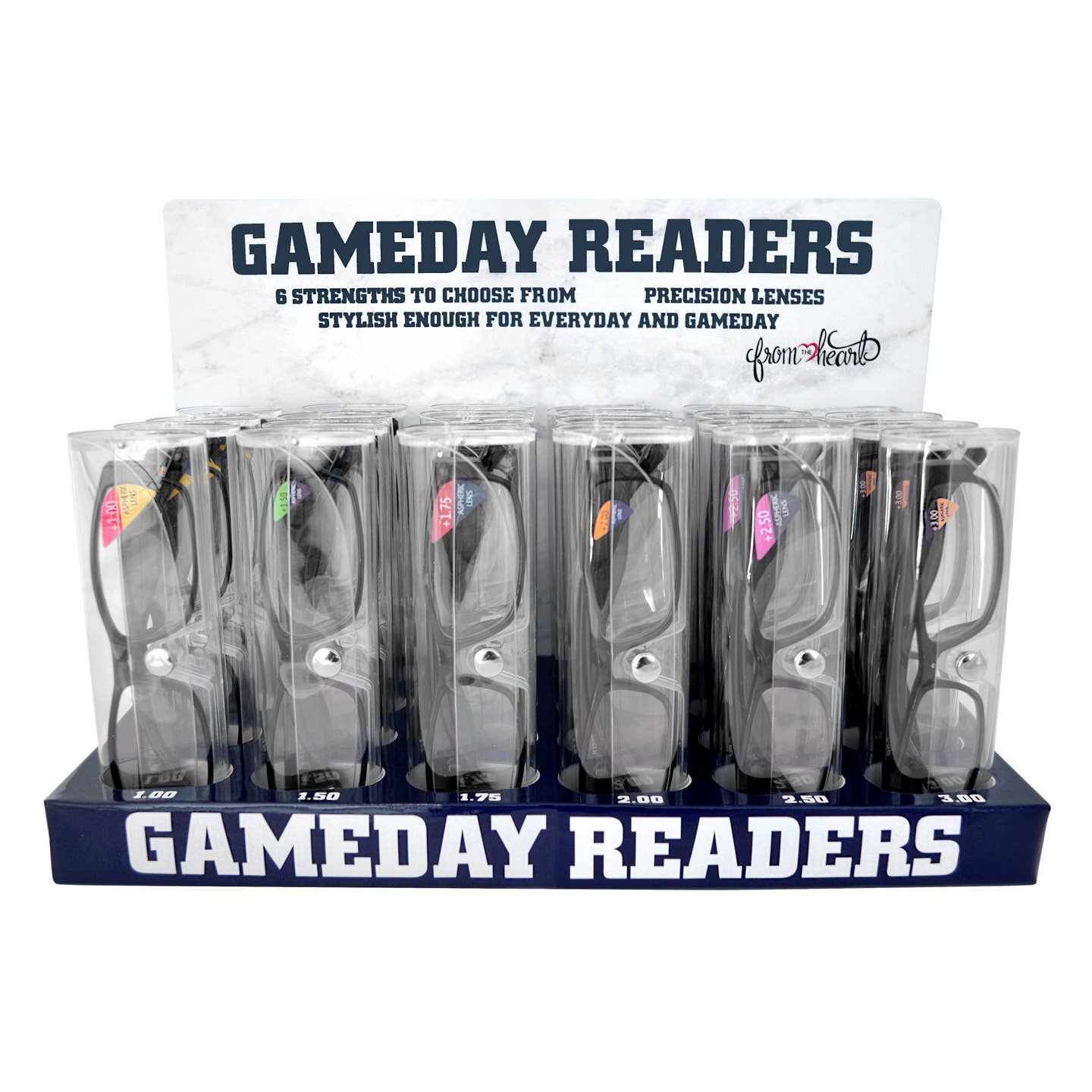 GA Bulldogs Gameday Readers, Color: Black/Red, Strength: 1.00