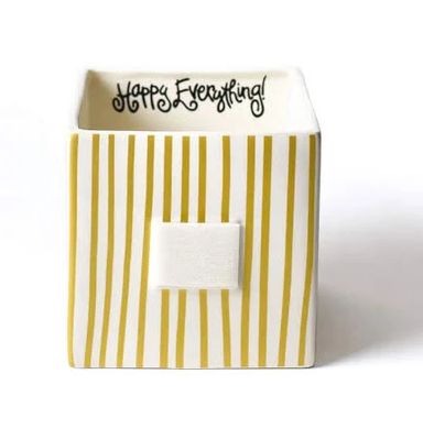 Neutral Skinny Stripe Nesting Cube - Medium