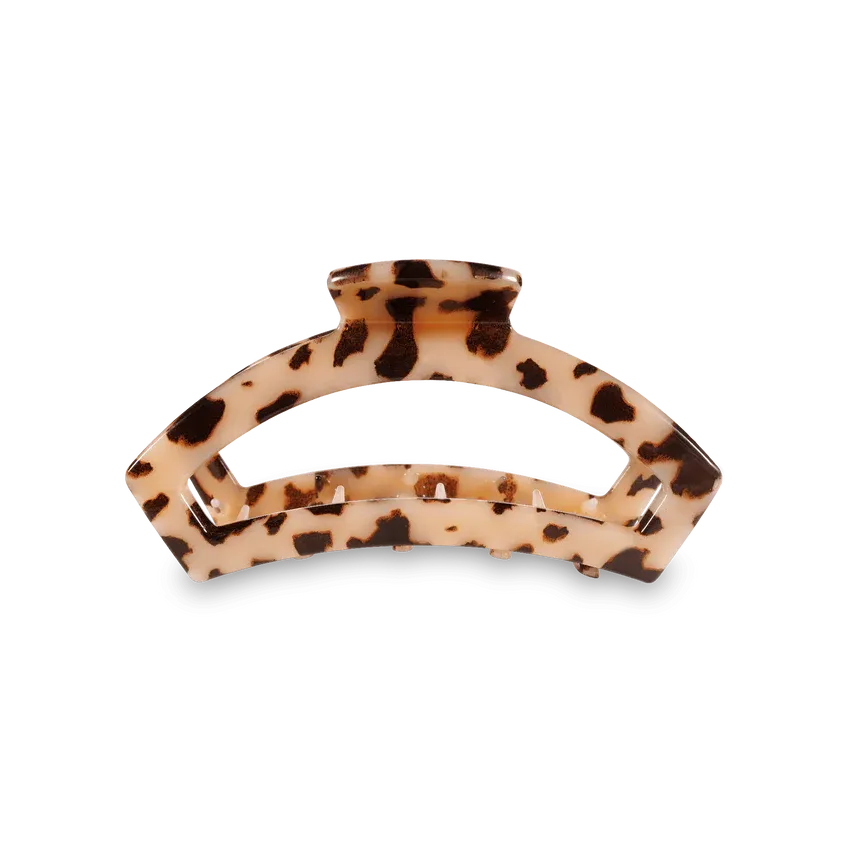 Teleties - Small Open Hair Clip, Color: Blonde Tortoise