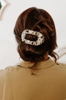 Teleties - Medium Flat Round Hair Clip