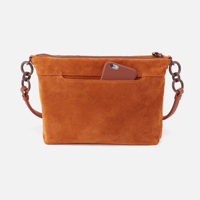 Tripp Medium Crossbody- Suede With Whipstitch