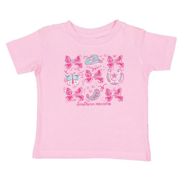 Cowgirl Bows - Toddler Short Sleeve T-Shirt