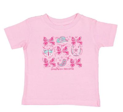 Cowgirl Bows - Toddler Short Sleeve T-Shirt