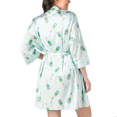 Boots &amp; Bubbles Satin Pajama Robe