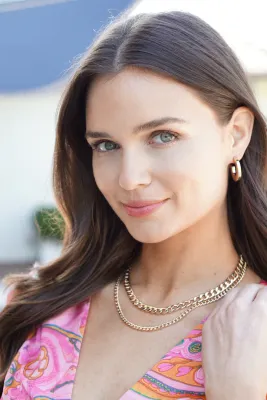 Frankie 2-Row Curb Chain Necklace in Shiny Gold