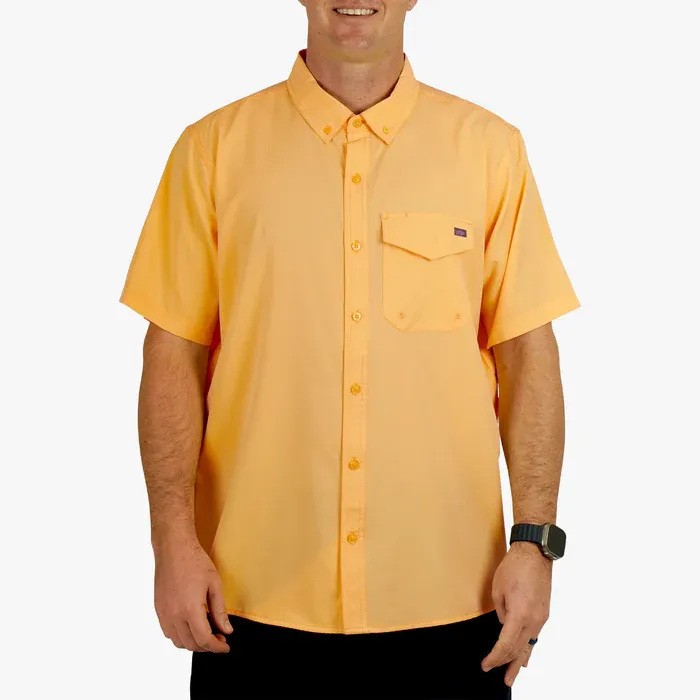 Palomar Short Sleeve Vented Fishing Shirt, Color: Sea Sponge, Size: S