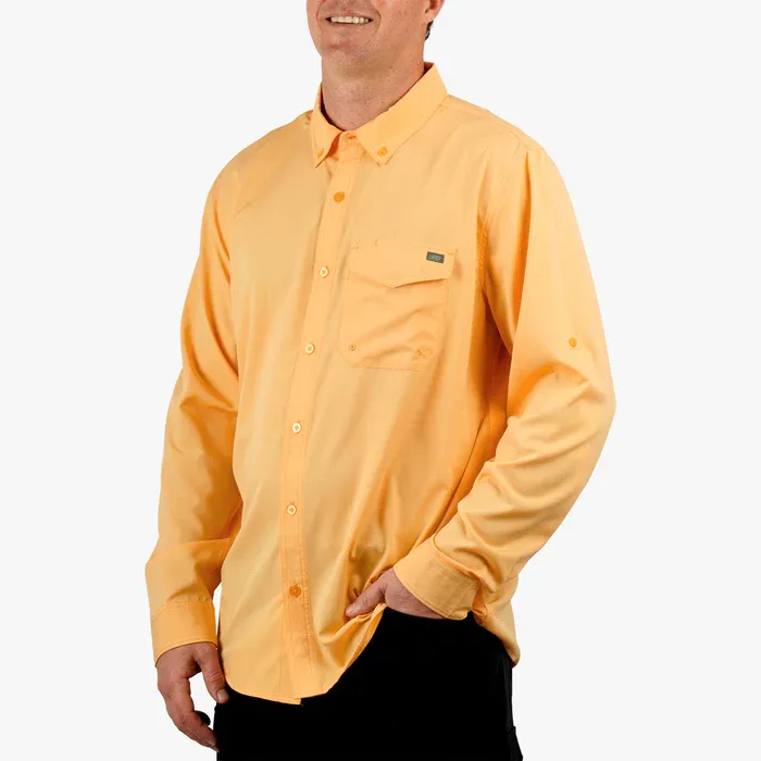 Palomar Long Sleeve Vented Fishing Shirt, Color: Sea Sponge, Size: S