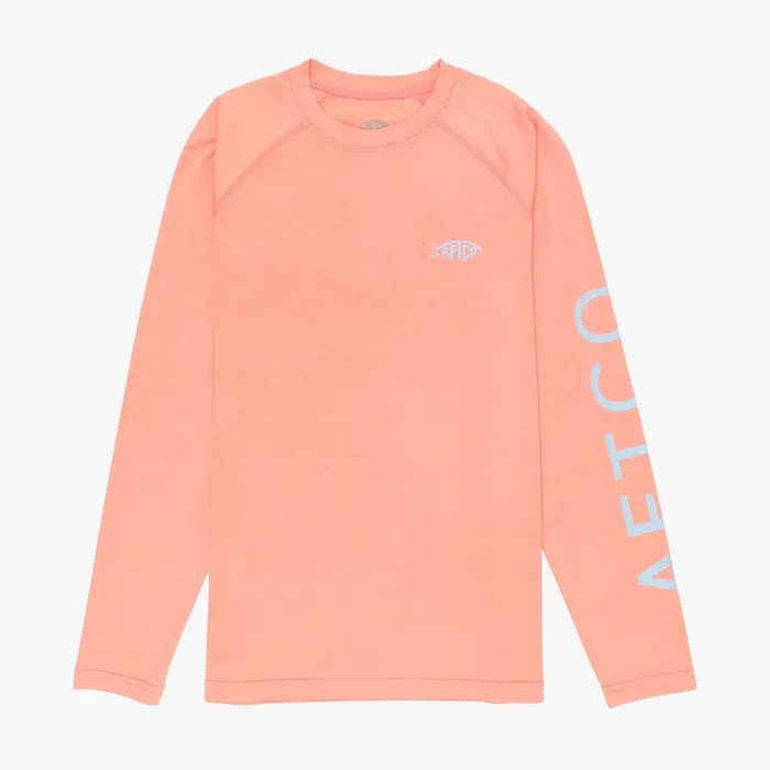 Women&#39;s Air-O Mesh Long Sleeve Performance Shirt, Color: Desert Coral Heather, Size: S