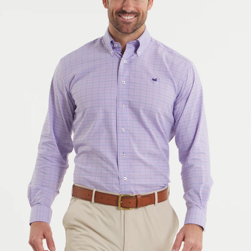 Dyer Performance Gingham Dress Shirt