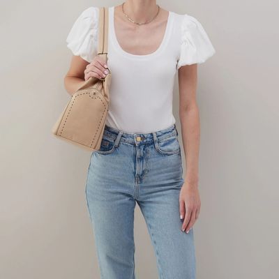 Seneca Shoulder Bag in Polished Leather