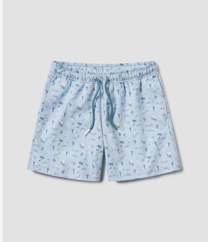 Youth Boats N Coves Swim Shorts 6&quot;
