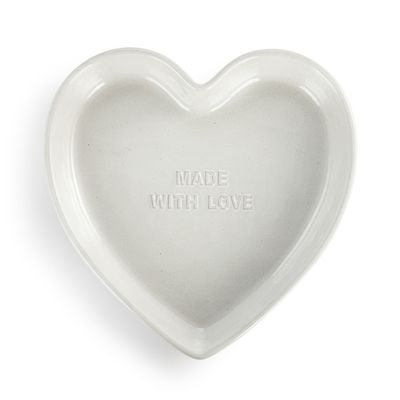 White Gather &#39;Round Heart Pie Dish