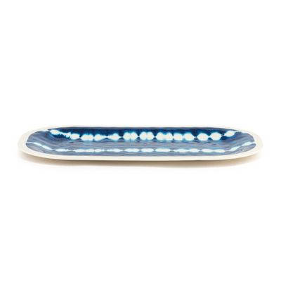 Indigo Coastal Med Melamine Rect Platter
