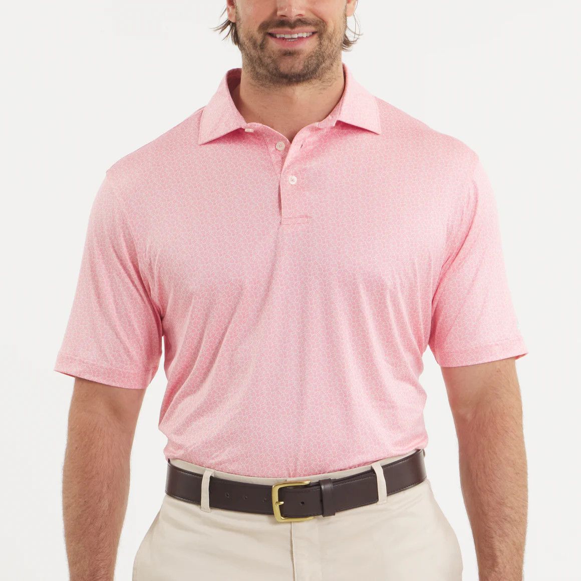 Flyline Performance Polo - Oysters &amp; Lemons
