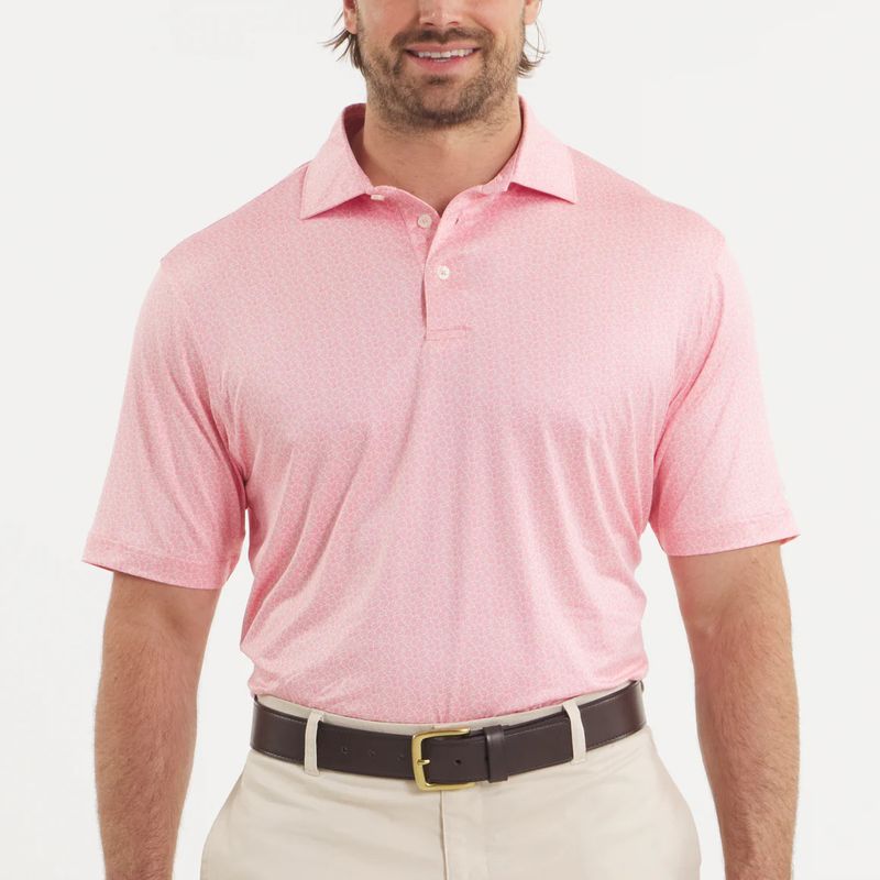 Flyline Performance Polo - Oysters &amp; Lemons