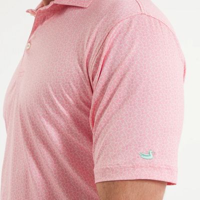 Flyline Performance Polo - Oysters &amp; Lemons