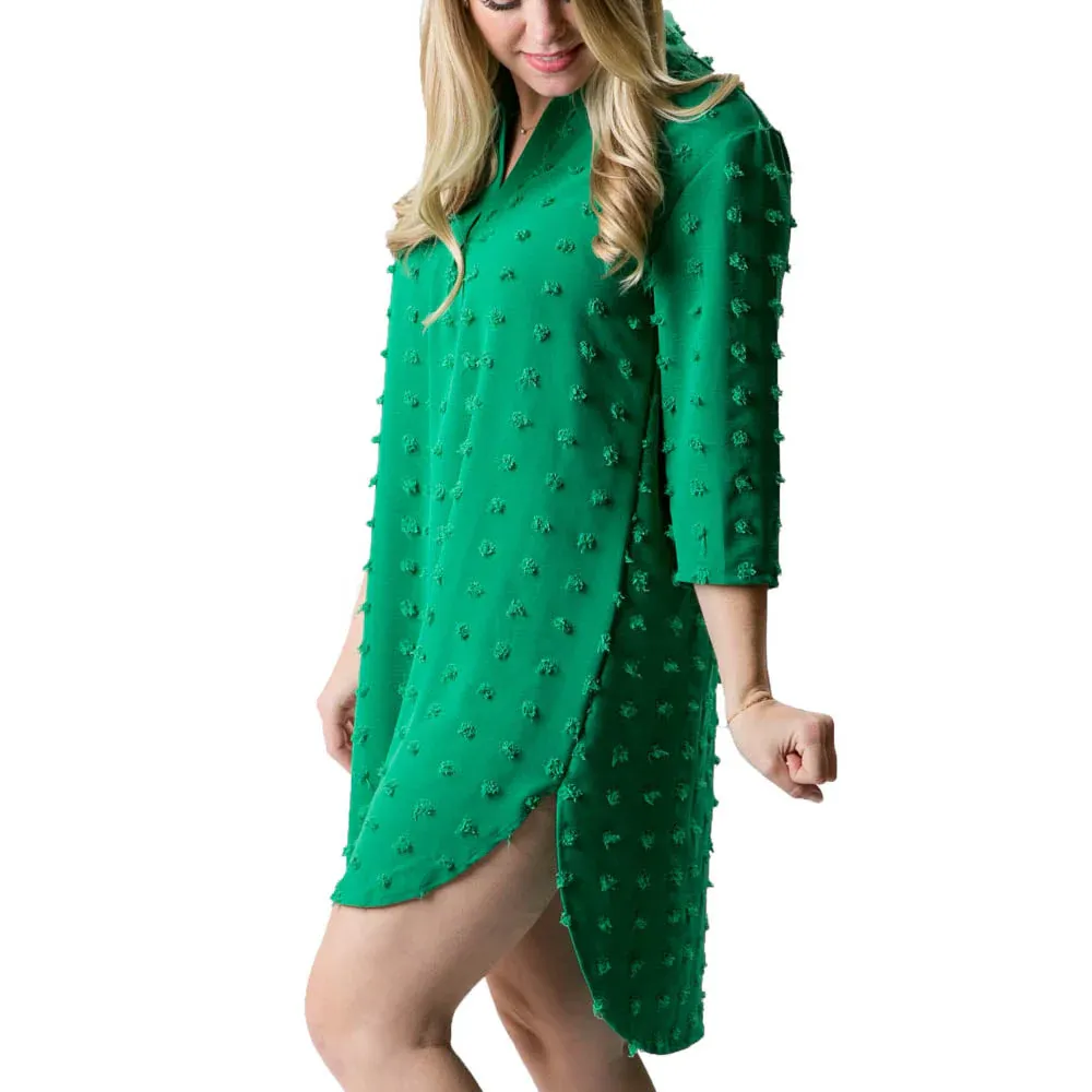 Carmella Tunic Dress, Color: Green, Size: S