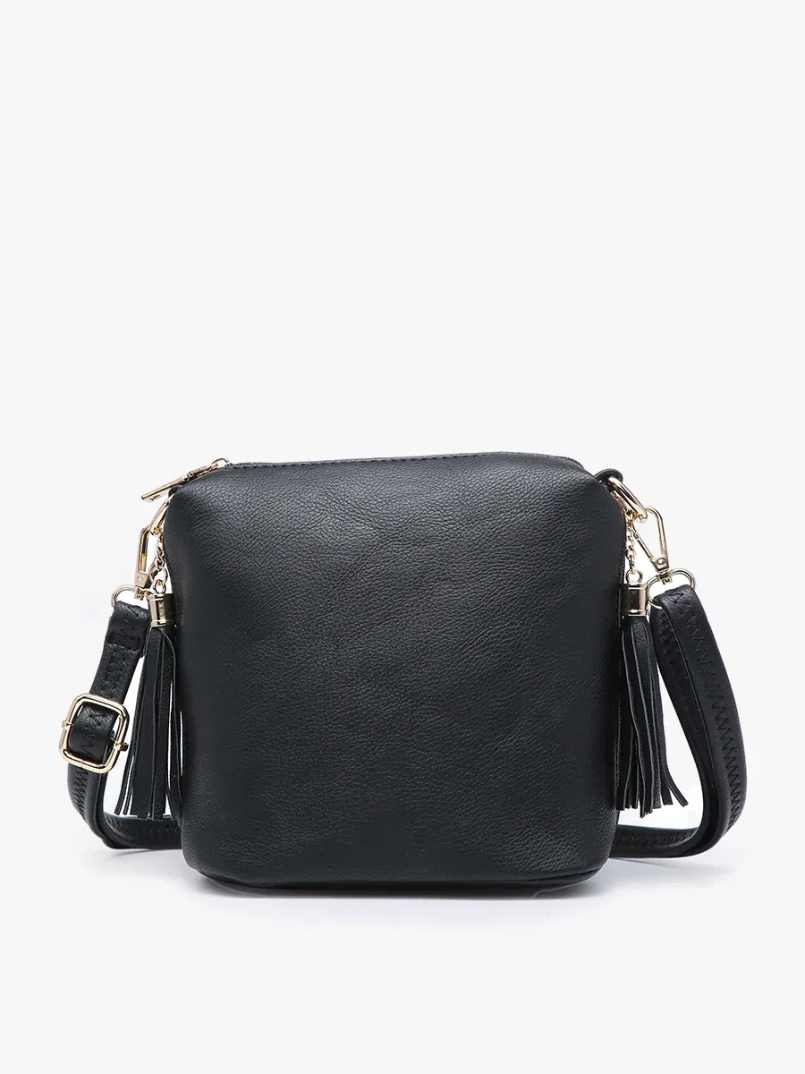 Dylan Crossbody, Color: Black
