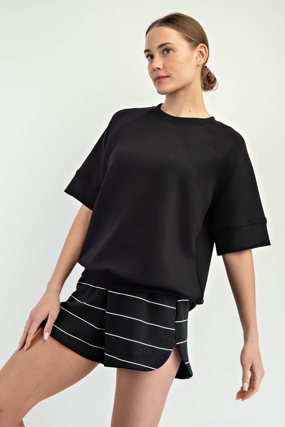 Modal Scuba Luxe Oversized Sleeve Top
