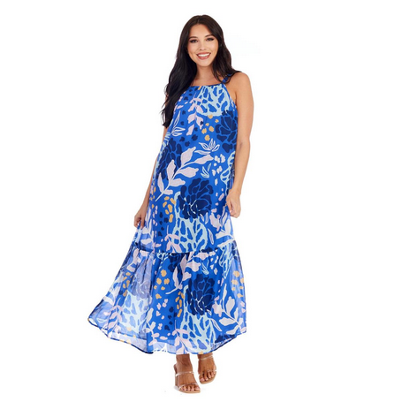 Kallie Maxi Dress, Color: Blue, Size: S