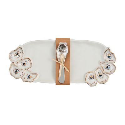 Layered Oyster Tray and Spreader Set