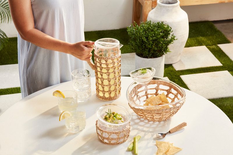 Woven Acrylic Chip &amp; Dip Set