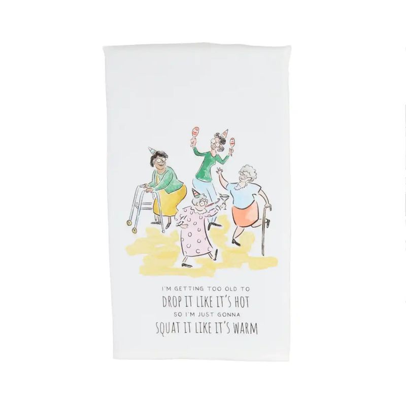 Drop It Funny Birthday Towel
