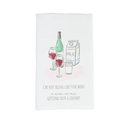 Wine Funny Birthday Towel
