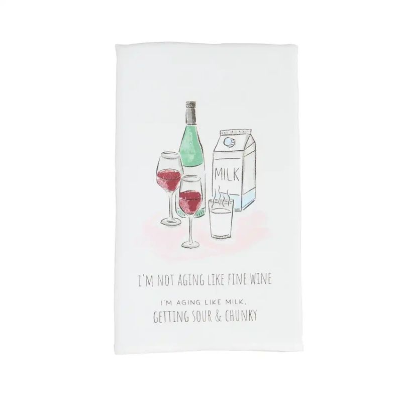 Wine Funny Birthday Towel