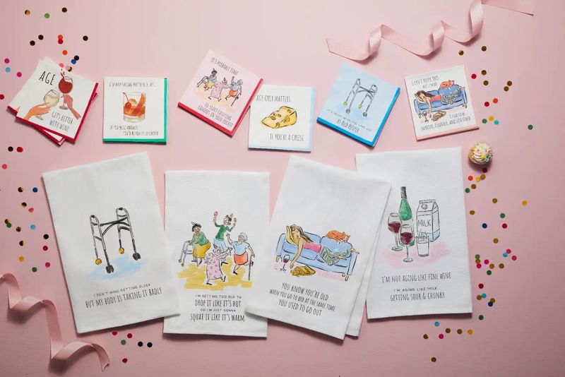 Go Out Funny Birthday Towel