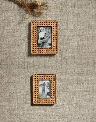 Large Woven Cane Frame