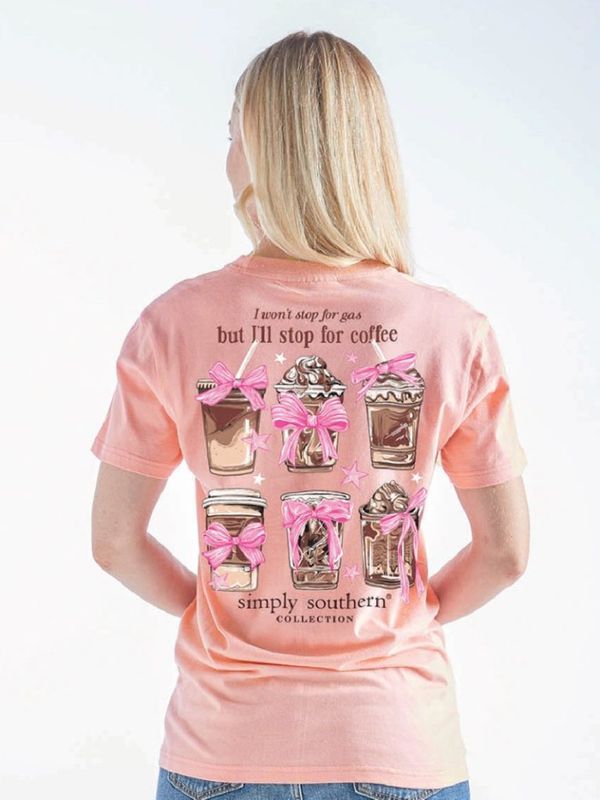 &#39;I&#39;ll Stop For Coffee&#39; Short Sleeve T-Shirt