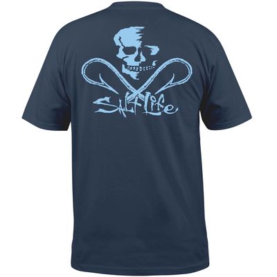 Big &amp; Tall Skull And Hooks Short Sleeve Shirt