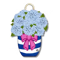 Hydrangea Jar Door Hanger