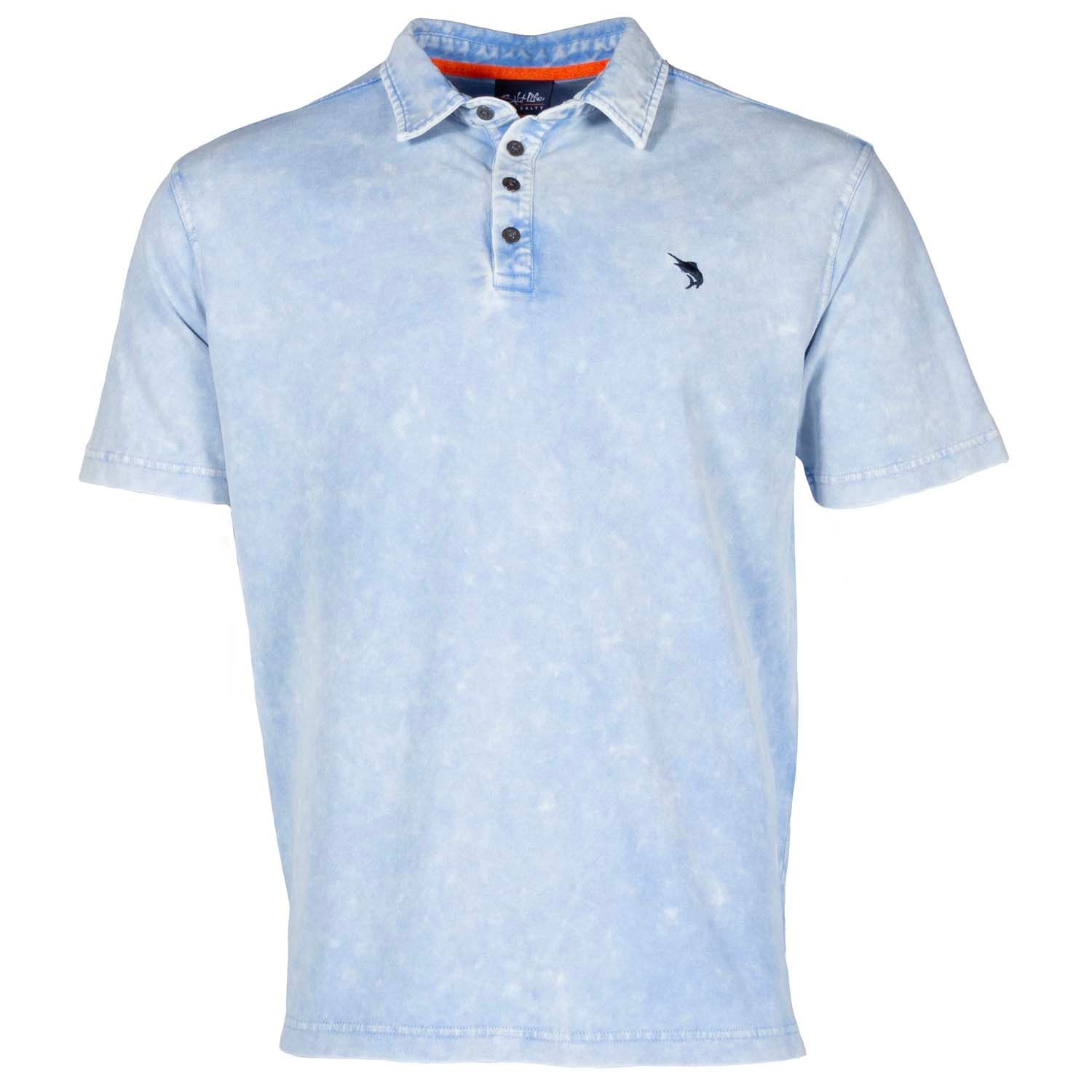 Tidal Shift Polo, Color: Powder Blue, Size: M