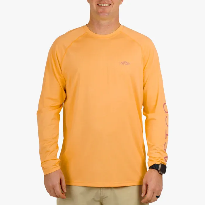 Samurai Heathered LS T-Shirt, Color: Sea Sponge Heather, Size: S