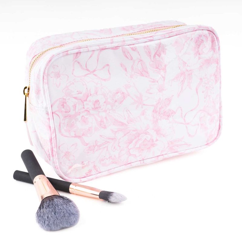 Clear Coated Rectangular Cosmetic Case