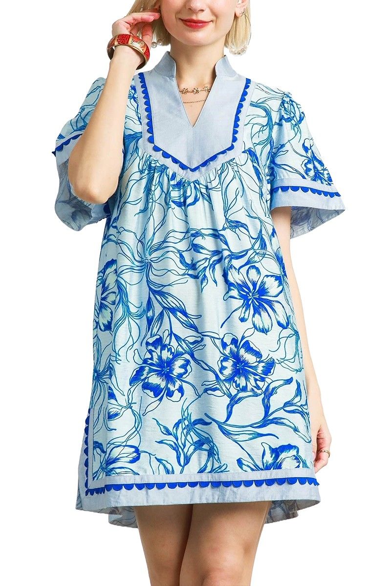 Floral Elegance Tunic Dress